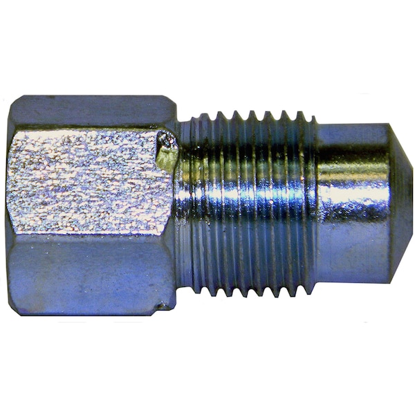 Adapter, Steel, Female(3/8-24 Bubble), Male(M12x1.0 Bubble), 100/box